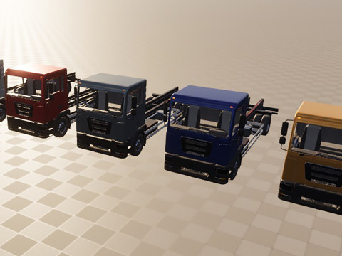2-axle truck 3D Model