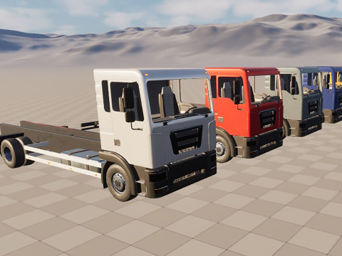 2-axle truck 3D Model