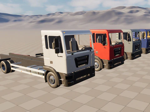 2-axle truck 3D Model