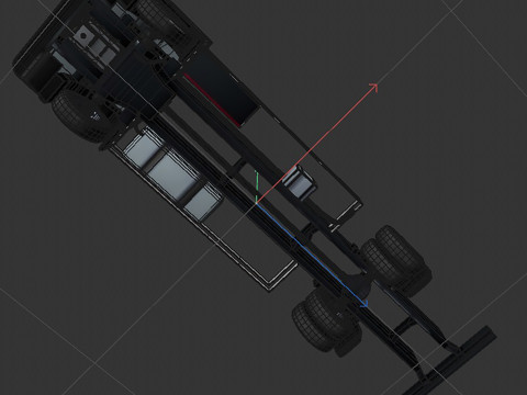 2-axle truck 3D Model