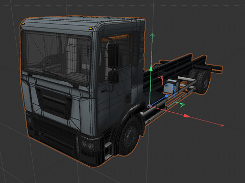 2-axle truck 3D Model