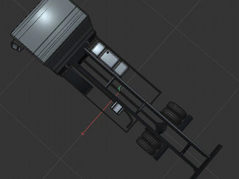 2-axle truck 3D Model