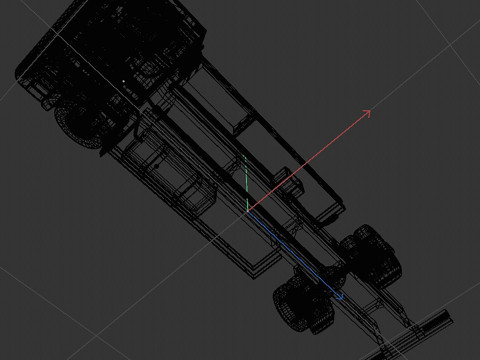 2-axle truck 3D Model