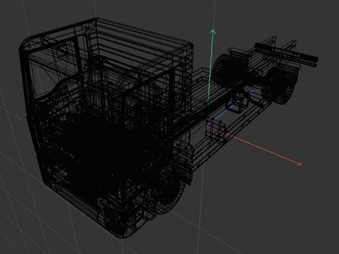 2-axle truck 3D Model