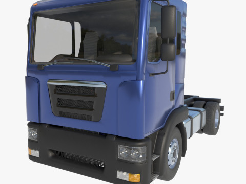 2-axle truck tractor 3D Modell