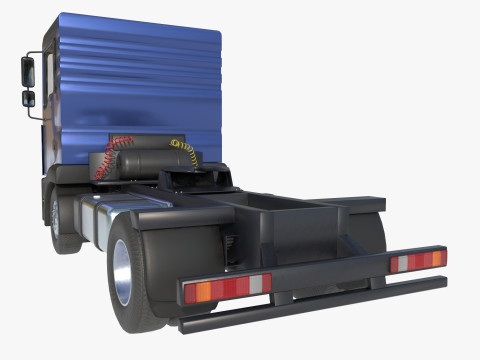 2-axle truck tractor 3D Model