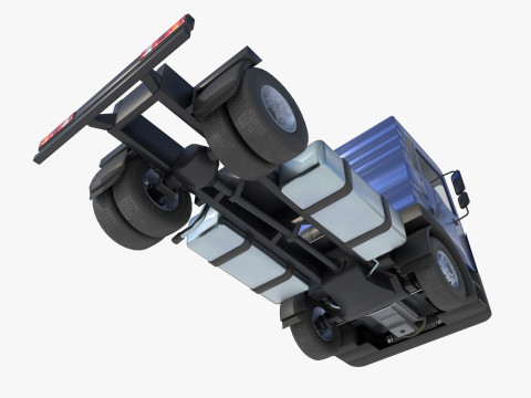 2-axle truck tractor 3D Model