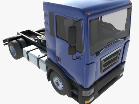 2-axle truck tractor 3D Model
