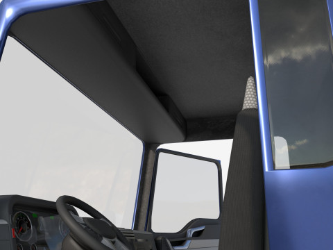 2-axle truck tractor 3D Model
