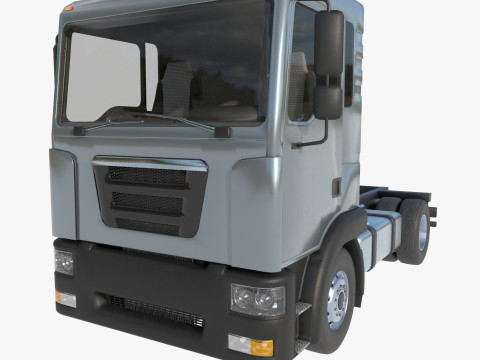 2-axle truck tractor 3D Model