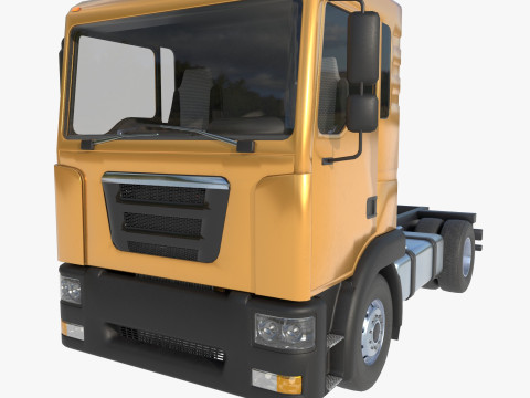 2-axle truck tractor 3D Model