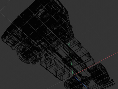 2-axle truck tractor 3D Model