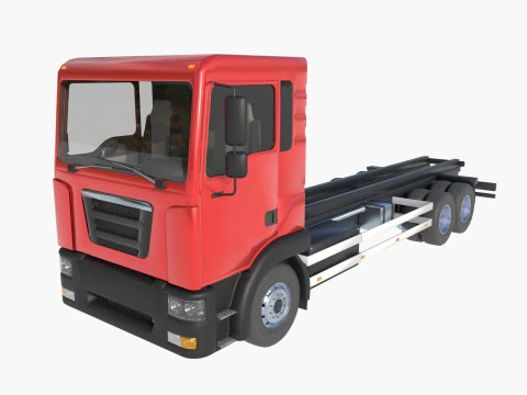 3-вісна вантажівка 3D Модель