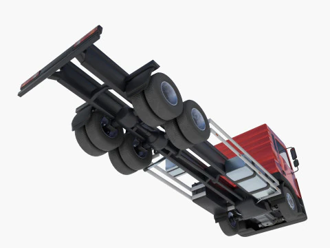 3-axle truck 3D Model