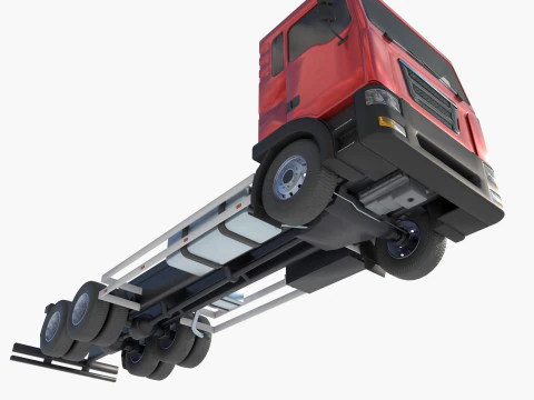 3-axle truck 3D Model