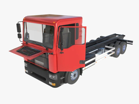 3-axle truck 3D Model