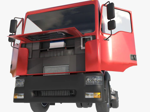 3-axle truck 3D Model