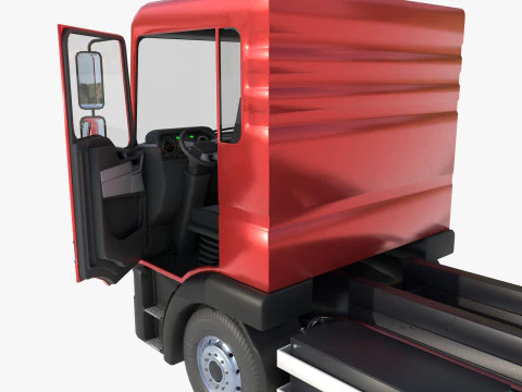 3-axle truck 3D Model
