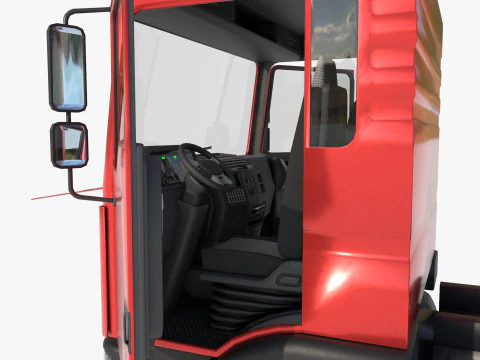 3-axle truck 3D Model