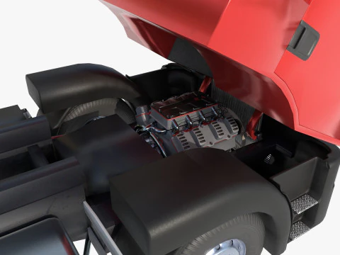 3-axle truck 3D Model