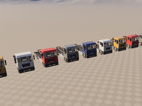 3-axle truck 3D Модель