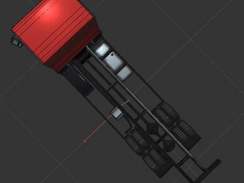3-axle truck 3D Model