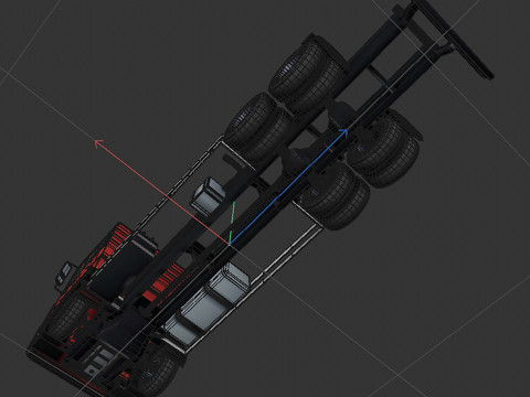 3-axle truck 3D Модель