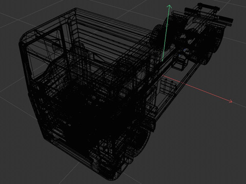 3-axle truck 3D Модель