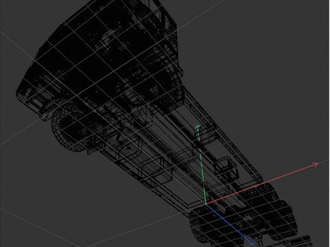 3-axle truck 3D Model