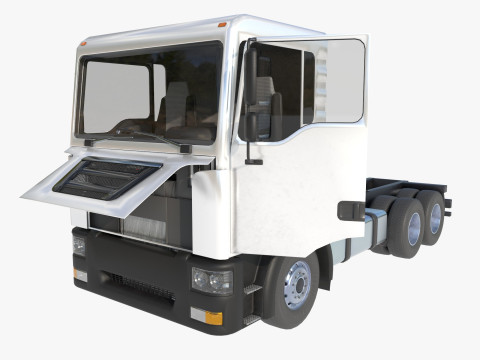 3-axle truck tractor 3D Model