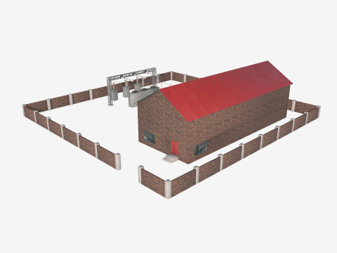 Traction substation 3D Model