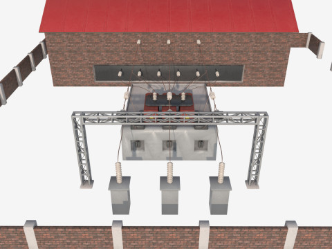 Traction substation 3D Model