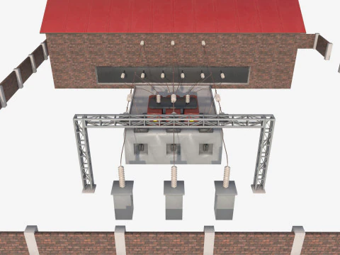 Traction substation 3D Model
