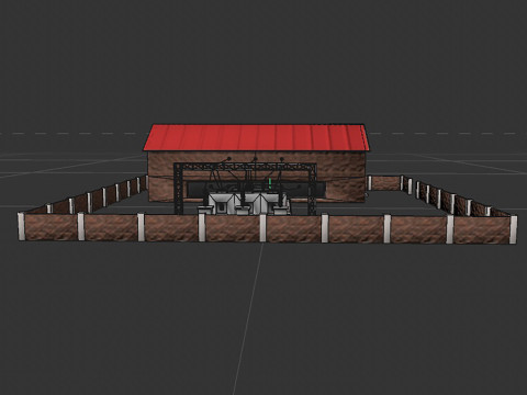 Traction substation 3D Model