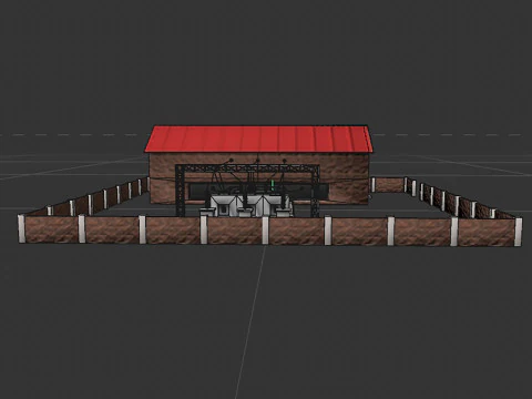 Traction substation 3D Model