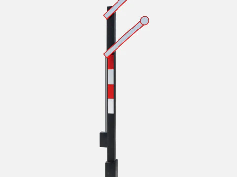 Railway signal 3D Model
