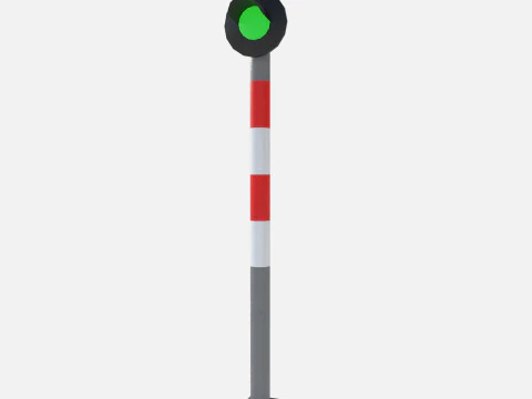 Railway signal 3D Model