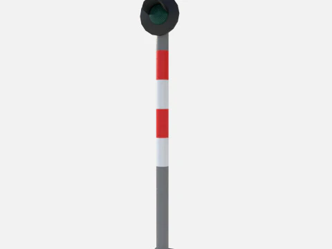 Railway signal 3D Model