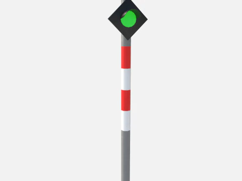 Railway signal 3D Model