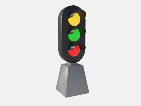 Railway signal 3D Model
