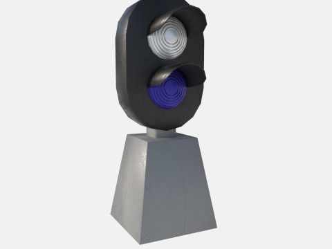 Railway signal 3D 模型