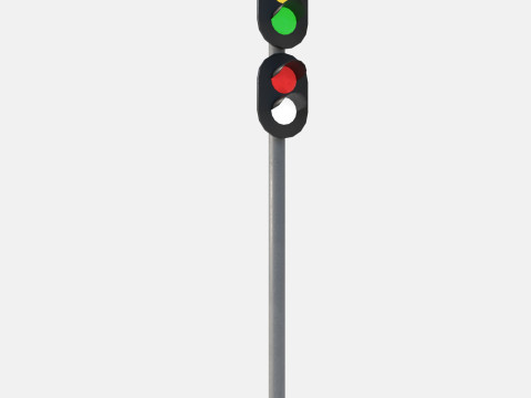 Railway signal 3D 模型