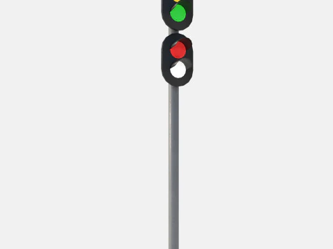 Railway signal 3D Model