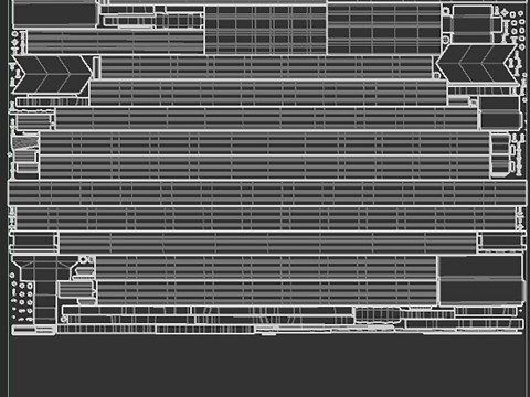 Великий залізничний набір 3D Модель