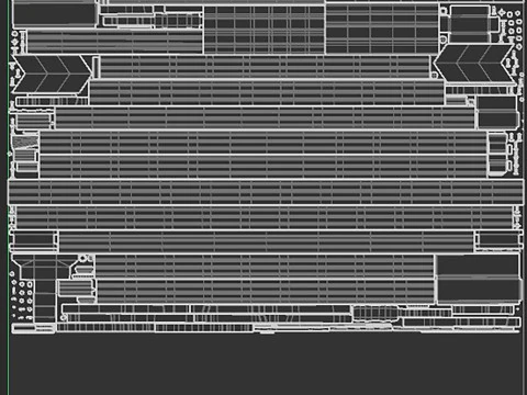 Set ferroviario di grandi dimensioni Modello 3D