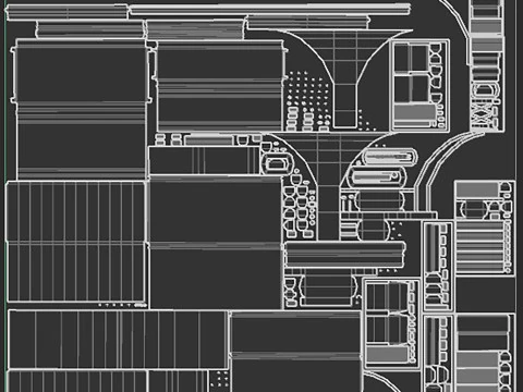 Set ferroviario di grandi dimensioni Modello 3D