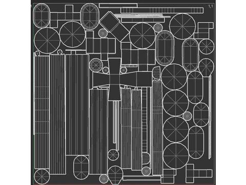 Set ferroviario di grandi dimensioni Modello 3D