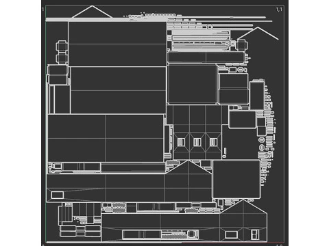 Set ferroviario di grandi dimensioni Modello 3D