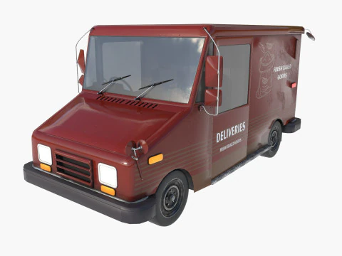 Grumman bread truck 3D Model
