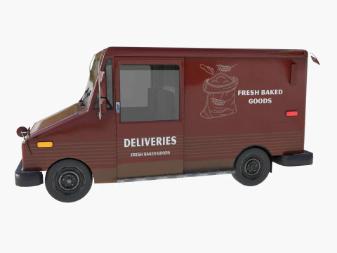 Grumman bread truck 3D Model
